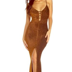 Copper Sparkling Dress